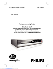 Philips DVDR3440H/05B User Manual