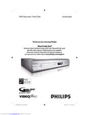 Philips DVDR5350H/05 User Manual