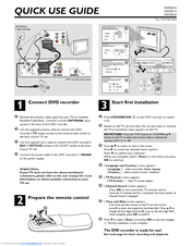 Philips DVDR610/05 Quick Use Manual