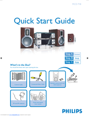Philips MCD718/37 Quick Start Manual