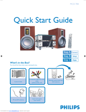 Philips MCD708/37 Quick Start Manual