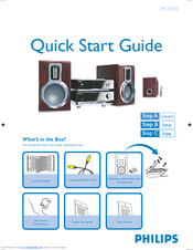 Philips MCD703/37B Quick Start Manual