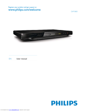 Philips DVP3800/12 User Manual