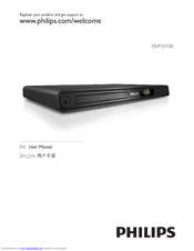 Philips DVP3310K/93 Quick Start Manual