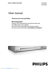 Philips DVP3042/12 User Manual