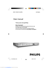 Philips DVP3005K/03 User Manual