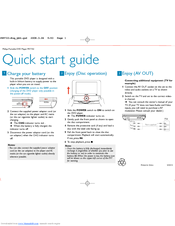 Philips PET722/79 Quick Start Manual