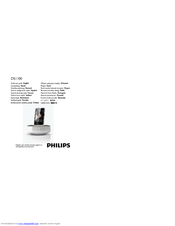 Philips Fidelio DS1100 Quick Start Manual