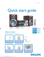 Philips MCB700/05B Quick Start Manual