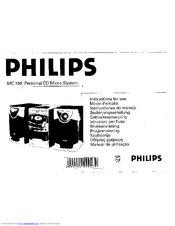Philips MC 156 Instructions For Use Manual