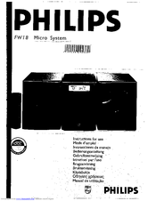 Philips FW18/22 Instructions For Use Manual