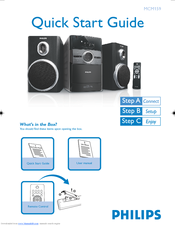 Philips MCM159/98 Quick Start Manual