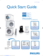 Philips MCM108D/98 Quick Start Manual