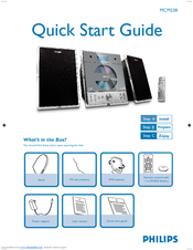 Philips MCM238/12 Quick Start Manual