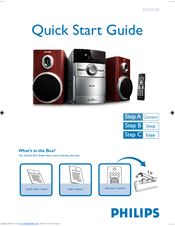 Philips MCM149/12 Quick Start Manual