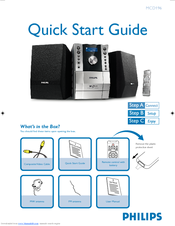 Philips MCD196/98 Quick Start Manual