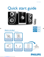 Philips MCM285/55 Quick Start Manual