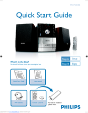 Philips MCM204B Quick Start Manual