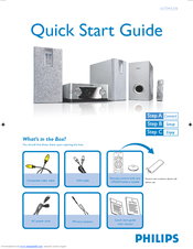 Philips HTM139/AK Quick Start Manual