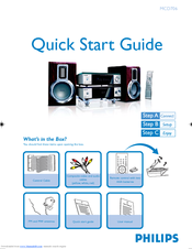 Philips MCD706/93 Quick Start Manual