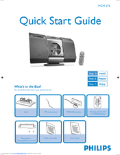 Philips MCM275/BK Quick Start Manual