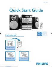 Philips MC145/37 Quick Start Manual