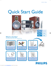 Philips MCD708/98 Quick Start Manual