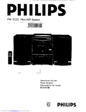 Philips FW352C/25 Instructions For Use Manual
