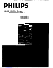 Philips FW 70 User Manual