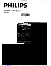 Philips FW80/02 User Manual
