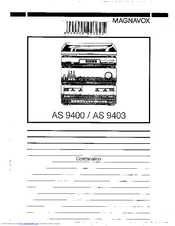 Magnavox AS 9403 User Manual