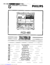 Philips FCD 485 User Manual