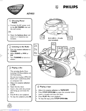 Philips AZ1022/05 Quick Use Manual