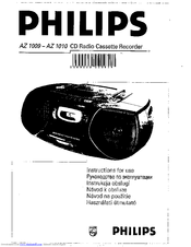 Philips AZ1010/17 Instructions For Use Manual