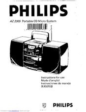 Philips AZ2305/00 Instructions For Use Manual
