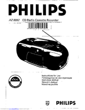 Philips AZ8052/00D Instructions For Use Manual