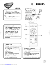 Philips AZ1846/12 Quick Use Manual