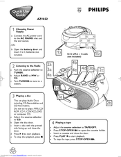 Philips AZ1022/12 Quick Use Manual