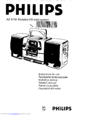 Philips AZ2710/17 Instructions For Use Manual