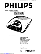 Philips AJ 3720/01 Instructions For Use Manual