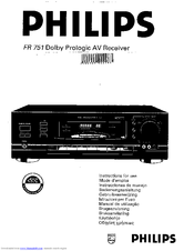 Philips FR751/01 Instructions For Use Manual
