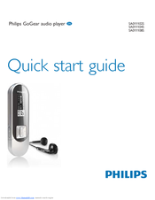 Philips SA011108S/02 Quick Start Manual
