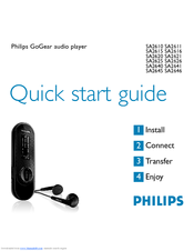 Philips GoGear SA2627/02 Quick Start Manual