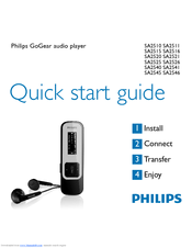 Philips GoGear SA2546 Quick Start Manual