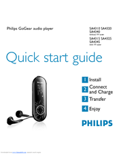 Philips GoGear SA4325 Quick Start Manual