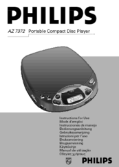Philips AZ7374 Instructions For Use Manual