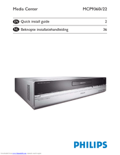Philips Showline MCP9360I Quick Install Manual