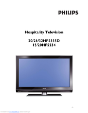 Philips 26HF5335D/12 User Manual