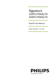 Philips Signature 32HFL7406D/10 User Manual