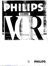 Philips VR 447 Operating Instructions Manual